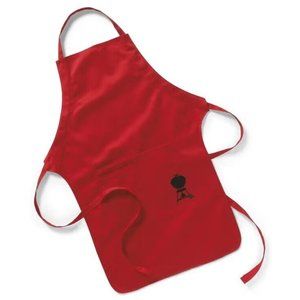 Weber Chef's Grilling Apron 100% Cotton, Red - 6534, Unisex